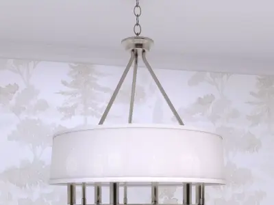 Progress Cherish 6-Light Chandelier P4618-09 Low-poly 3D model