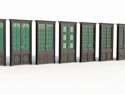 Doors interior 06 3D model