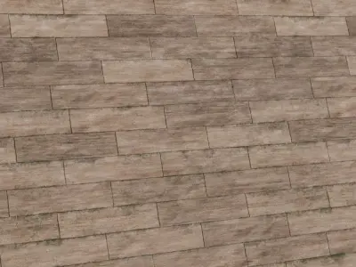 Vintage Hand-Painted Dark Walnut Wood PBR Seamless Texture