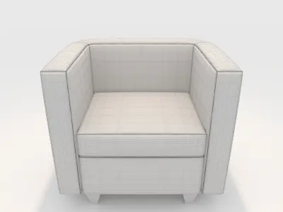 Sofa 1 Seater 4 3D model