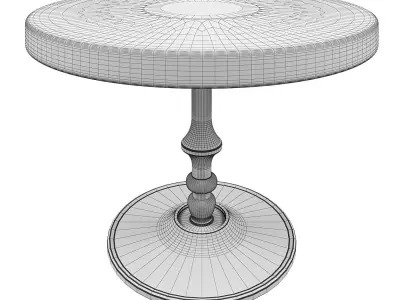 COFFEE TABLE SUE BRASS 3D model