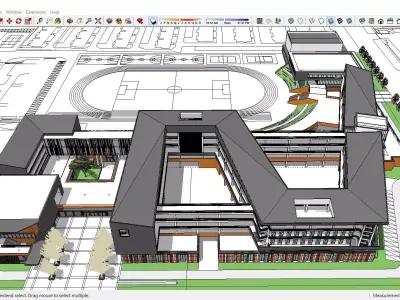 Sketchup School and University L1 3D model