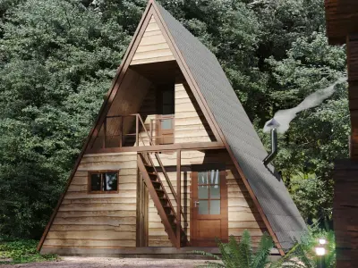 Forest Cabin 3D model