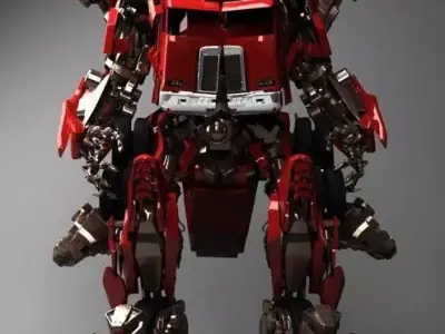 Scorpion robot with wheels 3D model