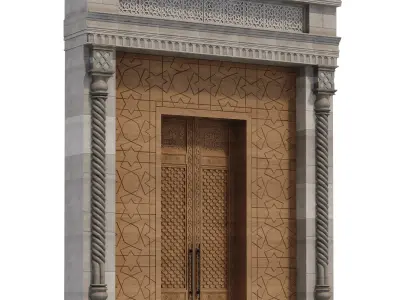 Arabic turkish islamic architectural element set 501 3D model