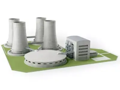 Power Plant 59 Am74 3D model
