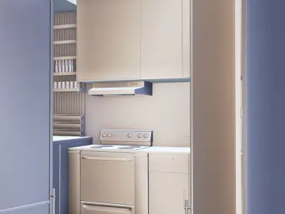 kitchen set 2 Low-poly 3D model