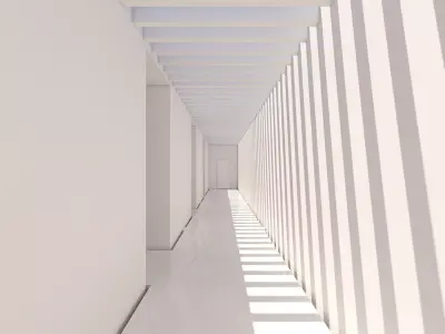 Minimalist Hallway 01 3D model