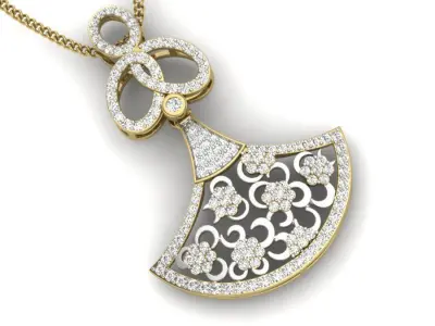 Women pendant 3dm render detail  3D print model purchase