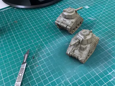 WW2 American M4 Sherman Medium Grot Tank  3D print model