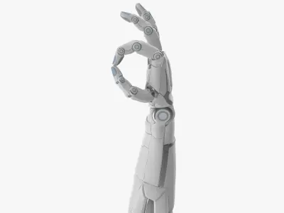 Cyborg arm shows OK 3D model