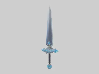 Crystal Edge Sword 1 Low-poly 3D model