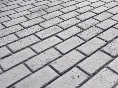 Ultra realistic Street paving slabs Scan  3D model