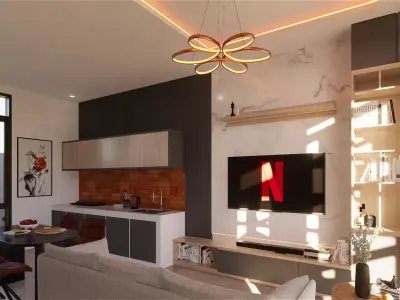 3D FULL EXTERIOR AND INTERIOR HOME TOUR 3D model