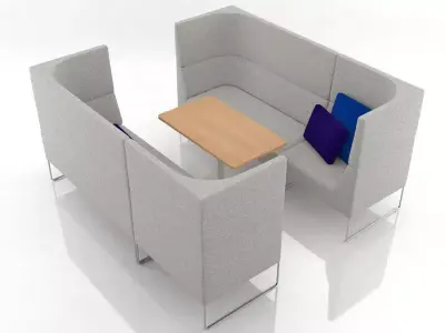 Mason High Back Set 2 3D model