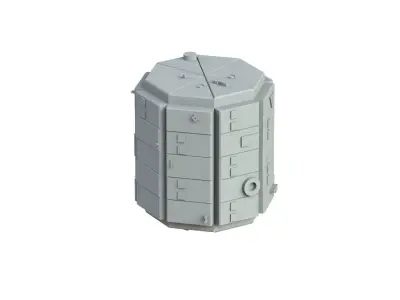 Sci Fi Object No 3376 Low Poly Low-poly 3D model