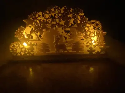 Christmas led tea light decoration 3D print model