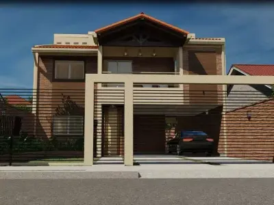 Roustic House 3D and 2D Model 3D print model