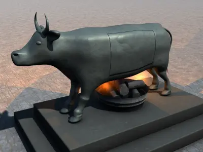 Brazen Bull Torture Device 3D model