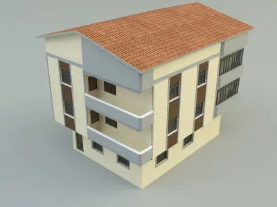Ornate building 3d model 4 3D model