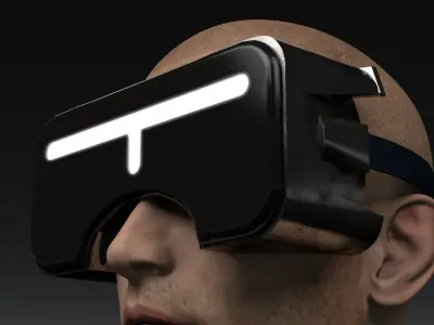 Sci Fi Virtual Reality Headset 3D model