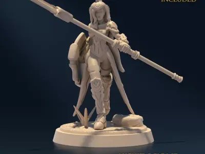 Undying Light Spearblade E Nude 3D print model