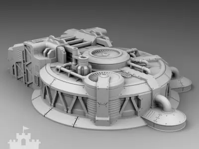 Martian oxygen generation 3D print model