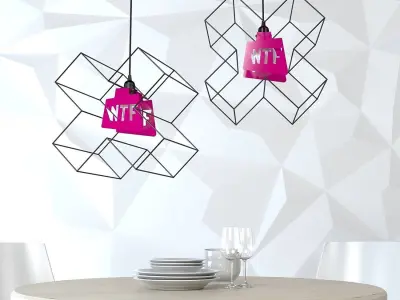 hanging lamp KUBISOVER 3D model