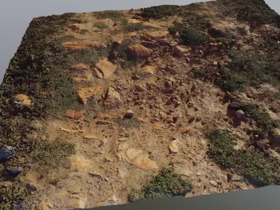 Scangrassandstone01 3D model