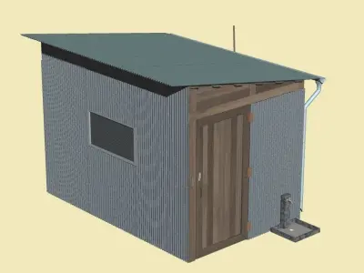 Agriculture Barn Storage Room early model 3D model