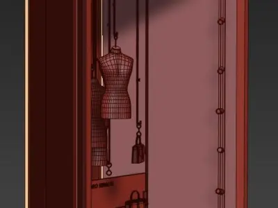 Shop window display 3 3D model