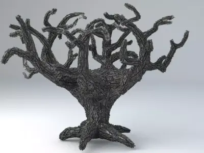 Sci-Fi Shapes - The Tree of Eternity Low-poly 3D model