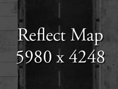 Realistic Road High Res 5980 x 4248 3D model