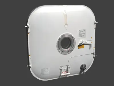 Space Station Common Hatch Low-poly 3D model