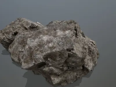 Rock  Gate Low-poly 3D model 3