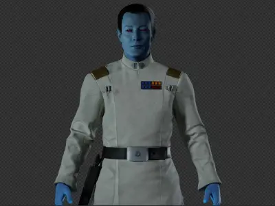 Grand Admiral Thrawn from Ahsoka Serie 3D model