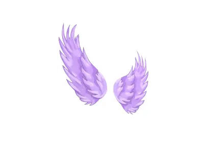 Game Wing v1 001 Free low-poly 3D model