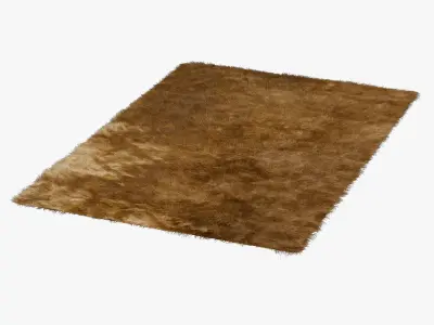 Carpet Rainbow Gold 3D model