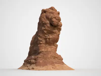 Lion Canyon Desert - 241005 Low-poly 3D model