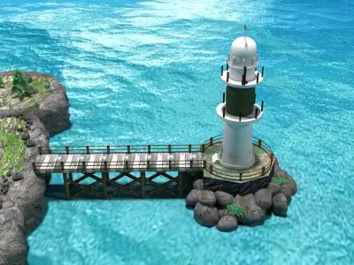 LIGHT HOUSE  Low-poly 3D model