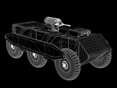 Robot Sci Fi Tank 3D model