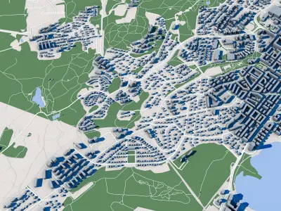 Jonkoping City in Sweden 3D model