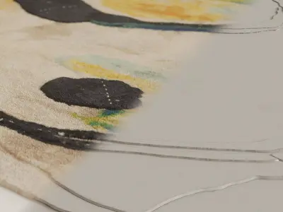 Winter Still Life Collection Doodles Carpet For CC TAPIS 3D model