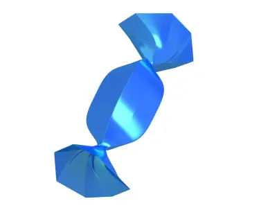 blue Wrapped Candy 3D model