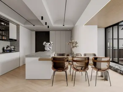 apartment interior scenes      3D model 13