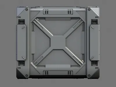 Sci-Fi Containers 3D model