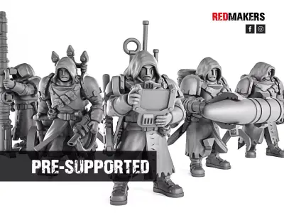 Janissaries - Artillery crew of the Imperial Force 3D print model