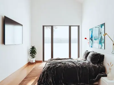minimalist bedroom 2 Free 3D model