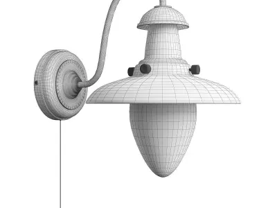 Fisherman Arte Lamp Low-poly 3D model