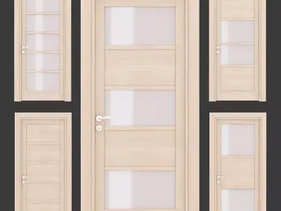 Ital doors Light Oak 4  3D model